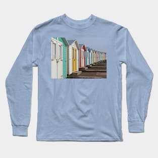 Beach Huts, Bude, June 2019 Long Sleeve T-Shirt